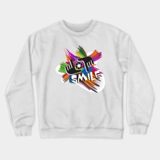 Smile To Take Picture Looks Beautiful Crewneck Sweatshirt